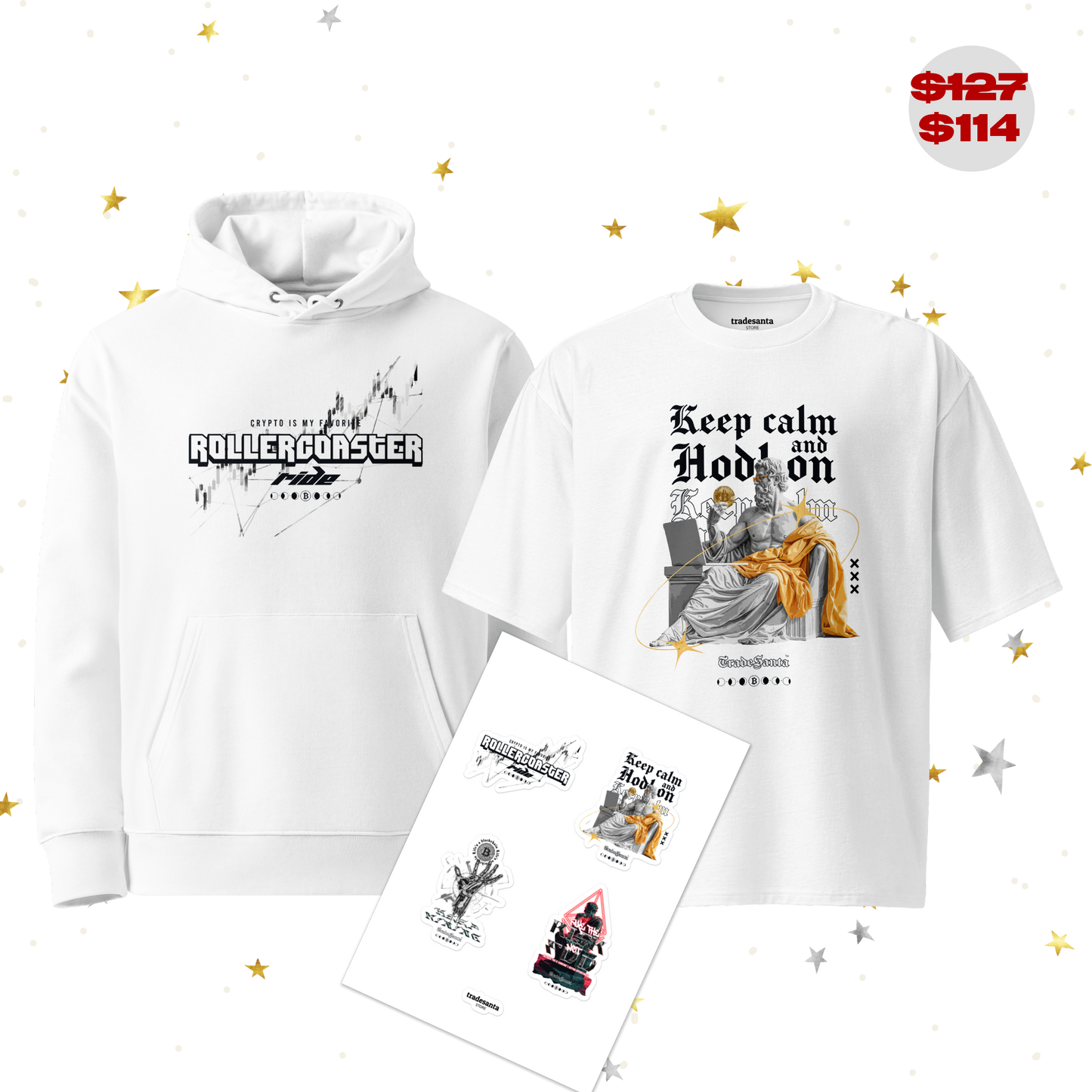 Keep Calm on the Rollercoaster White Gift Set