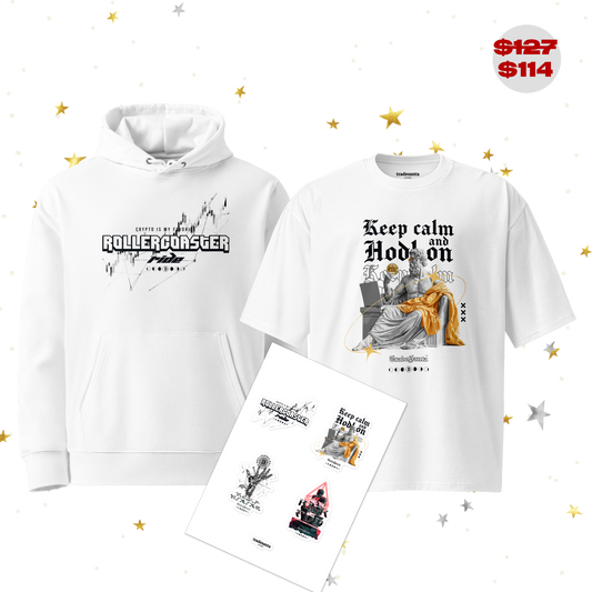 Keep Calm on the Rollercoaster White Gift Set